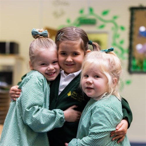 Pre -School Pupils Hugging